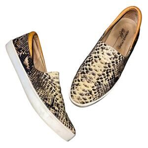 Donald J Pliner Loafers Snakeskin Comfort Shoes